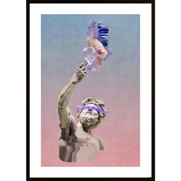 Dream Of Statue Poster: Inspireras av surrealistisk collagekonst