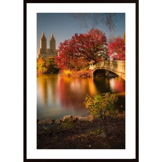 Fall In Central Park Poster
