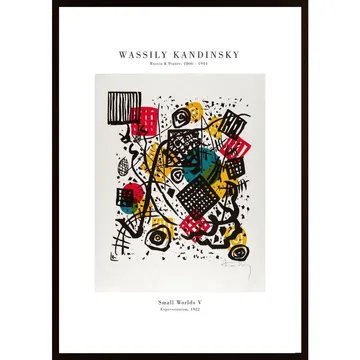 Small Worlds V Poster - ett mästerverk av Wassily Kandinsky