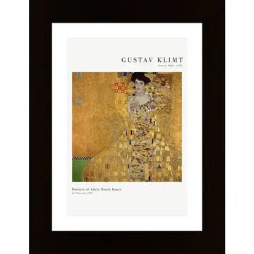 Gustav Klimt: Adele Bloch-Bauer Poster - Konstens Elegans