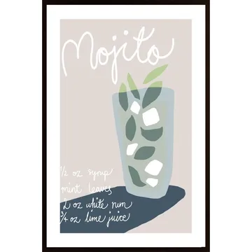 Mojito Poster: Vackra botaniska illustrationer att njuta av