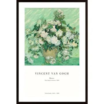 Roses 1890 Poster - Vansinnigt vacker tavla av Vincent van Gogh