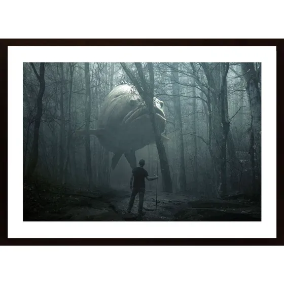 Large Fish In The Forest Poster