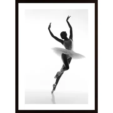 Lady Dancing Ballet Poster: Elegans i varje steg