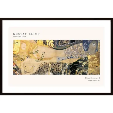 Wasserschlangen I Poster: Art Nouveau-ikonen av Gustav Klimt