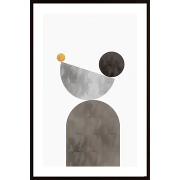 Balance | Abstrakt Affisch med Enkelhet och Eleganta Linjer