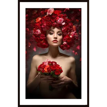 Red Roses Poster: En Hyllning till Skönhet och Kärlek | Jiroy