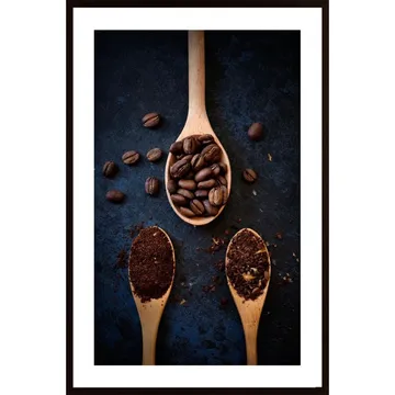 Coffee Beans Poster: Dekorativ Konst för Kafe&auml;lskare | Jiroy