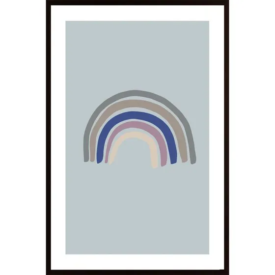 Rainbow Blue Poster