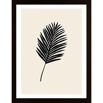Black Palm Poster: Abstrakt konstverk för ditt hem