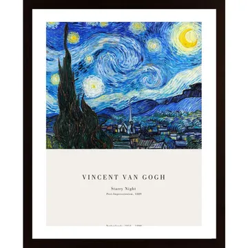 Starry Night 1889 Poster: Vincent van Goghs Mästerverk