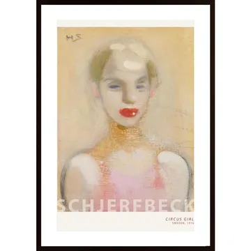 Circus Girl Poster - Skapad av Helena Schjerfbeck