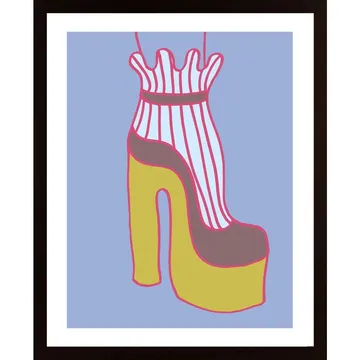 Yellow Heel 01 Poster: Ett iögonfångande konstverk för ditt hem