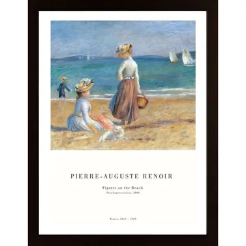 Figures On The Beach Poster - Följ med Renoir till stranden