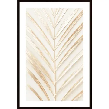 Golden Palm Leaf Poster, en vacker naturtavla