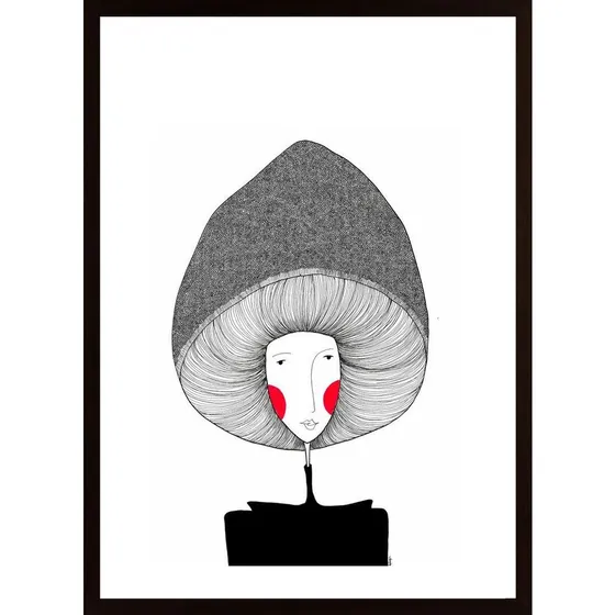 Lady Mushroom Poster
