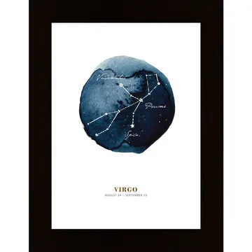 Zodiac Jungfrau Poster: En spektakulär hyllning till stjärntecknet Jungfrun