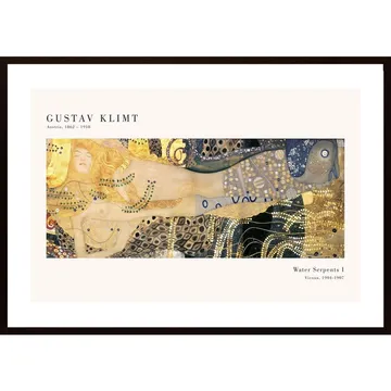 Wasserschlangen I Poster: Målningsexemplar av Klimt