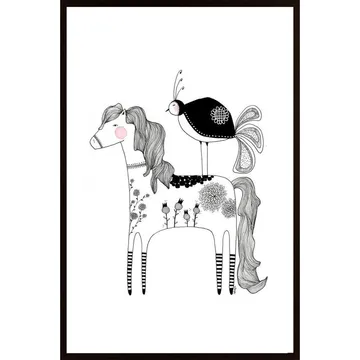 Dalapferd Poster: Ett Konstverk för Alla Hästar
