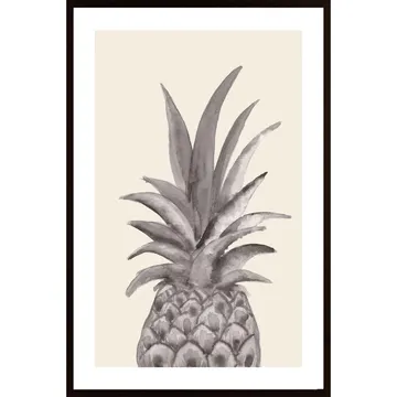 Ink Pineapple Poster: Ett Konstverk För Ditt Hem