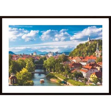 Ljubljana 2 Poster: En Tidlös Panorama som Väcker Minnen