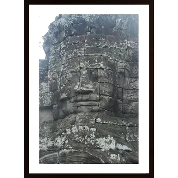 Stoneface Poster: Konstverk från Angkor Thom, Kambodja