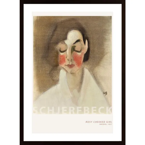 Rosy Cheeked Girl Poster