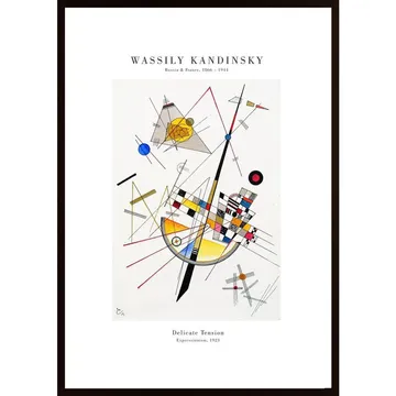 Konstnär Kandinsky - Delicate Tension Poster