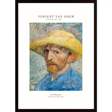 Selbstportrait 1887 Poster: Ett Speglat Själv i Olja