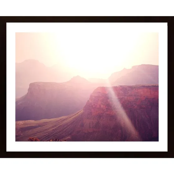 Landscape And Sun Poster
