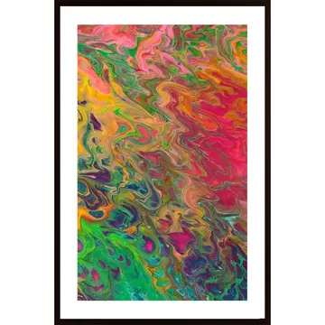 Duundich-Rainbow Poster: En Färgstark Abstrakt Konsttavla
