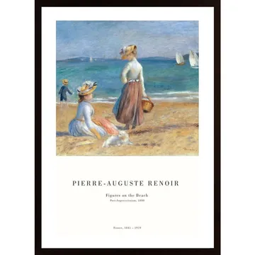 Figures On The Beach Poster föreställer en fransk oljemålning av Pierre-Auguste Renoir
