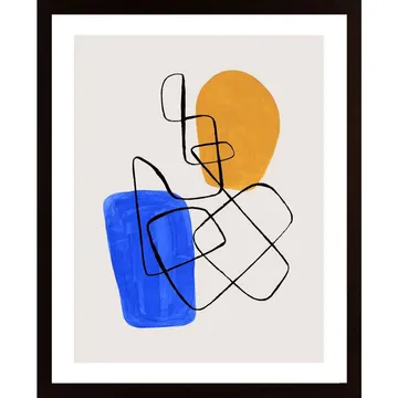 Circuit Duo Poster: Abstrakt konst i rörelse och form