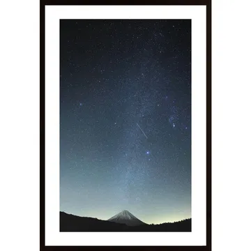 Meteor Night Poster: Awe-Inspiring Cosmic Photography