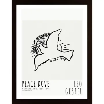 Sikta högt med en vacker duva, Leo Gestel-Dove 01 Poster passar perfekt till din vägg