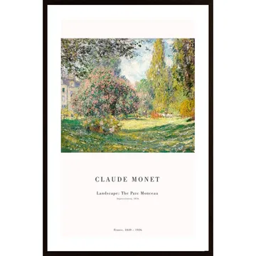 Park Monceau Poster: Målning Från En Impressionistisk Mästare