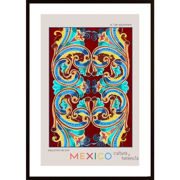 Mexico City Art Basel-affisch: Ett färgrikt uttryck för stadens livlighet