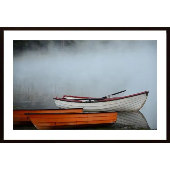 Boats On The Lake Poster