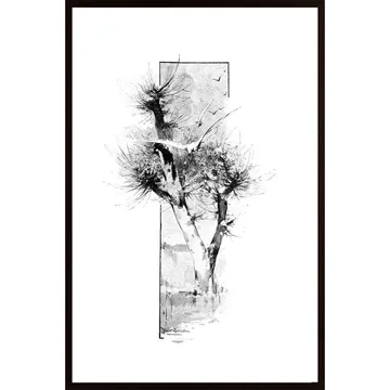 Willow Tree Poster: Skandinavisk Växt- och Djuraffisch