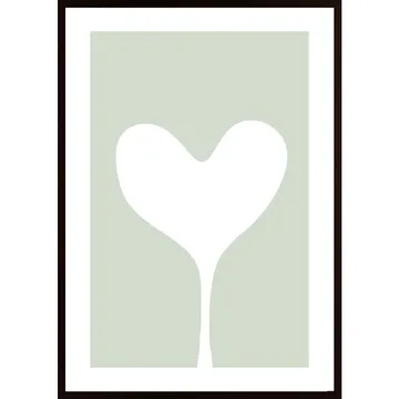 Heart Three Poster: Enkel elegans för ditt hem