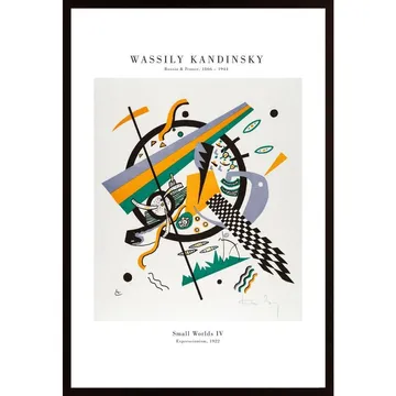 Small Worlds IV Poster: Modern Inspiration Från Wassily Kandinsky