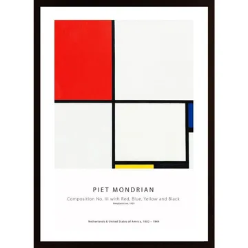 Komposition No. III (Konststilar/Målningar) Av Piet Mondrian