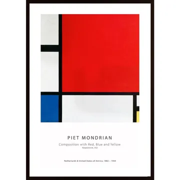 Piet Mondrian: Komposition No. I Poster