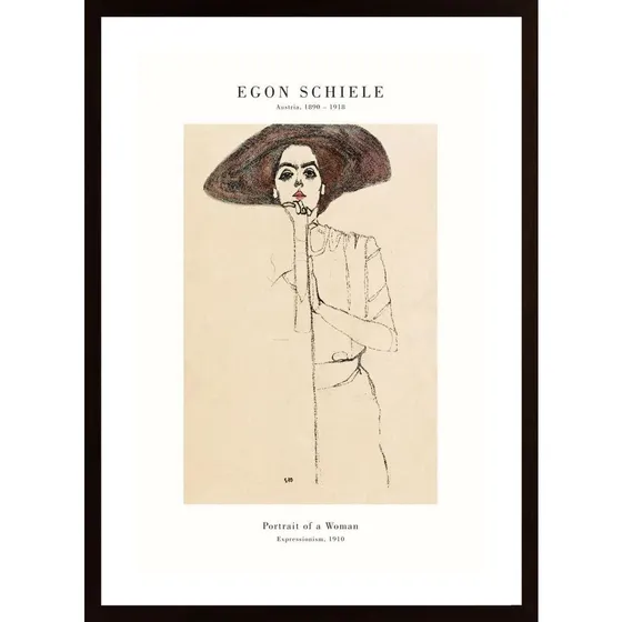 Schiele- Portrait Poster