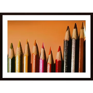 Colored Pencils Poster: En mångsidig tavla för hemmet eller arbetsplatsen