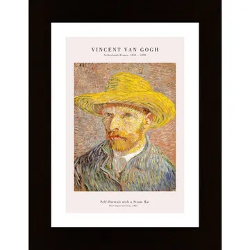 Portrait Strohhut Poster: Ett mästerverk Från Vincent van Gogh