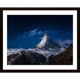 Full Moon At Matterhorn Poster