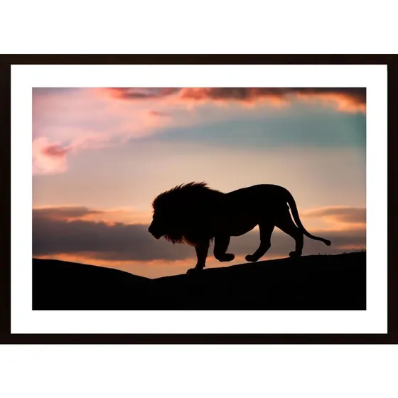 Sunset In The Serengeti Poster