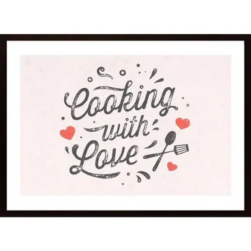 Cooking With Love - en tavla för matglada