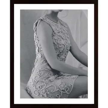 Beautiful Dress - Svartvit affisch med stil
